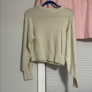 Old Navy Sparkling Gold Cropped length Sweater